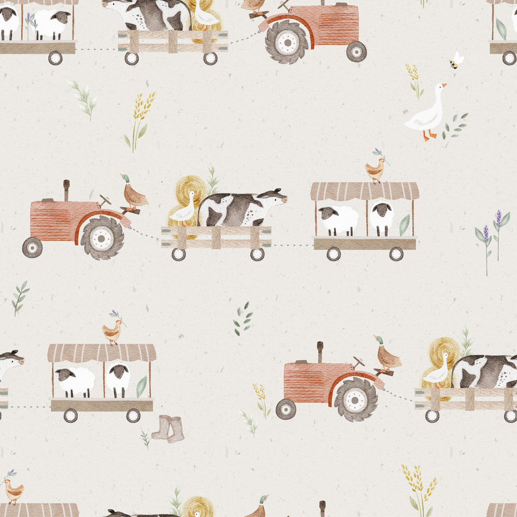 DELUXE Bugaboo DONKEY Pram Liner ANIMAL TRAIN BEIGE