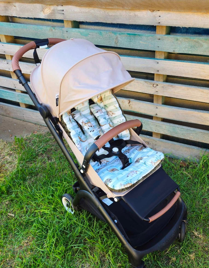 bugaboo bee handle bar Bugaboo Bee Handle Bar Cover Set MID BROWN