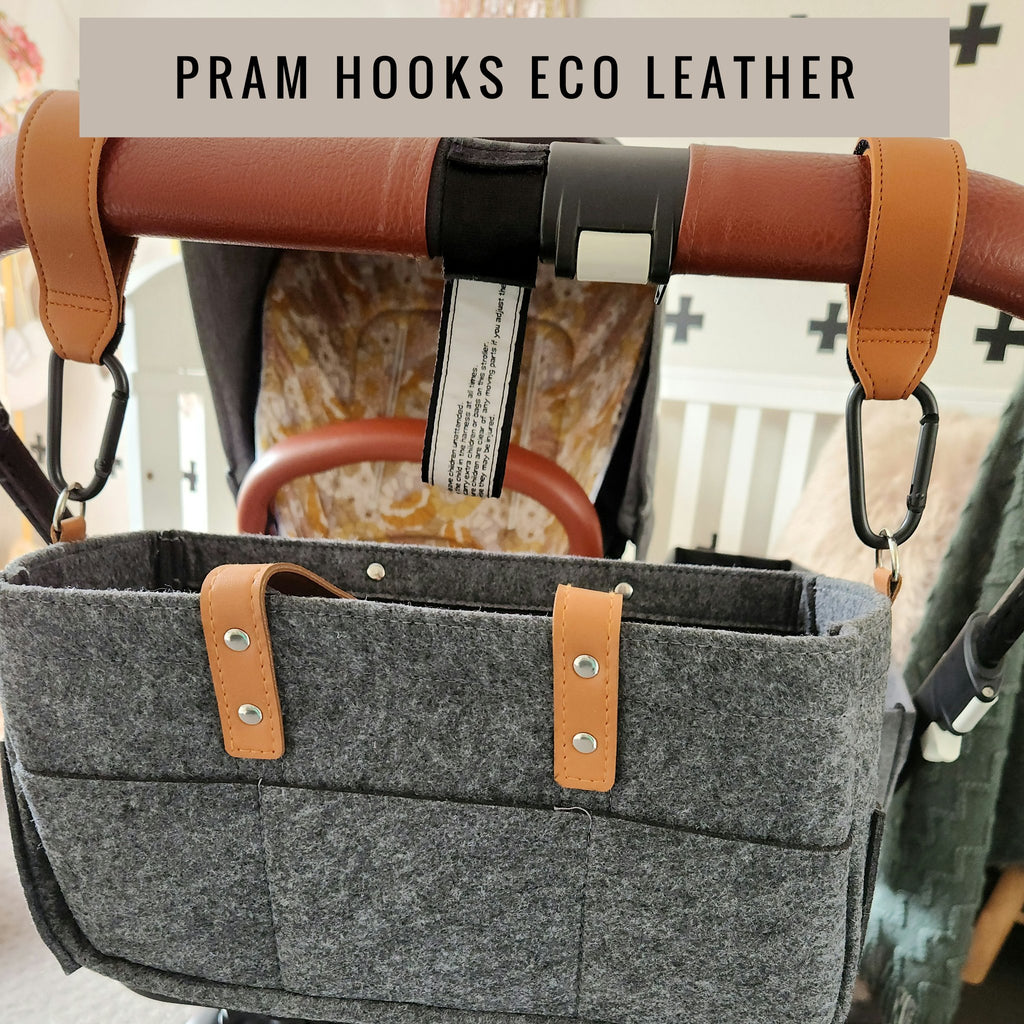 Pram Hooks Eco Leather