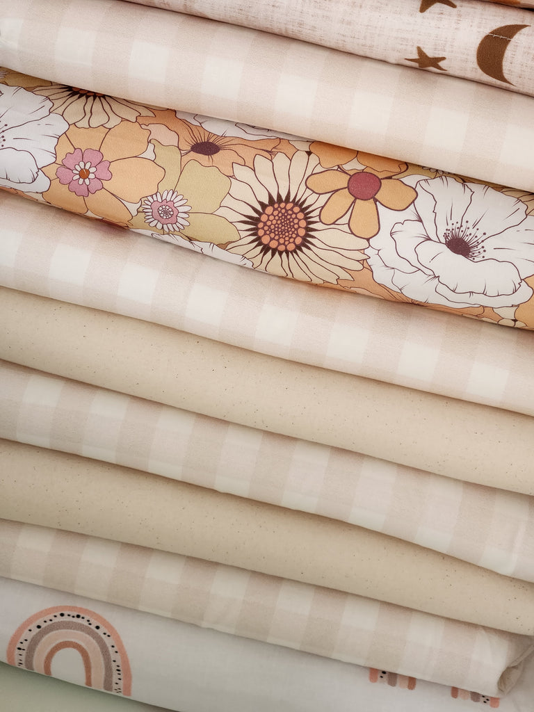 UPPABABY PRAM BASSINET LINER, FITS ALL UPPABABY BASSINETS soft beige cream gingham