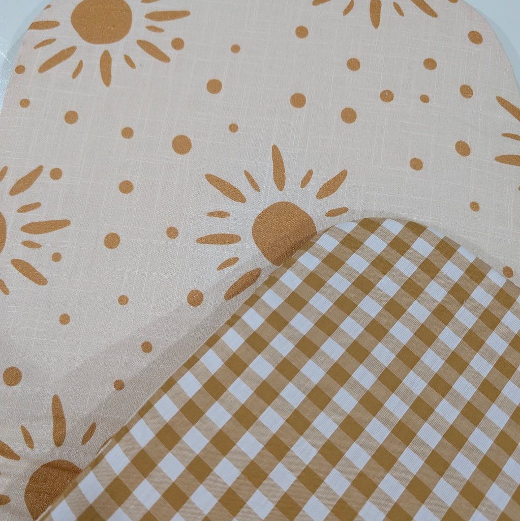 BUGABOO DONKEY BASSINET LINER ALL DONKEY MODELS. sun / mustard gingham