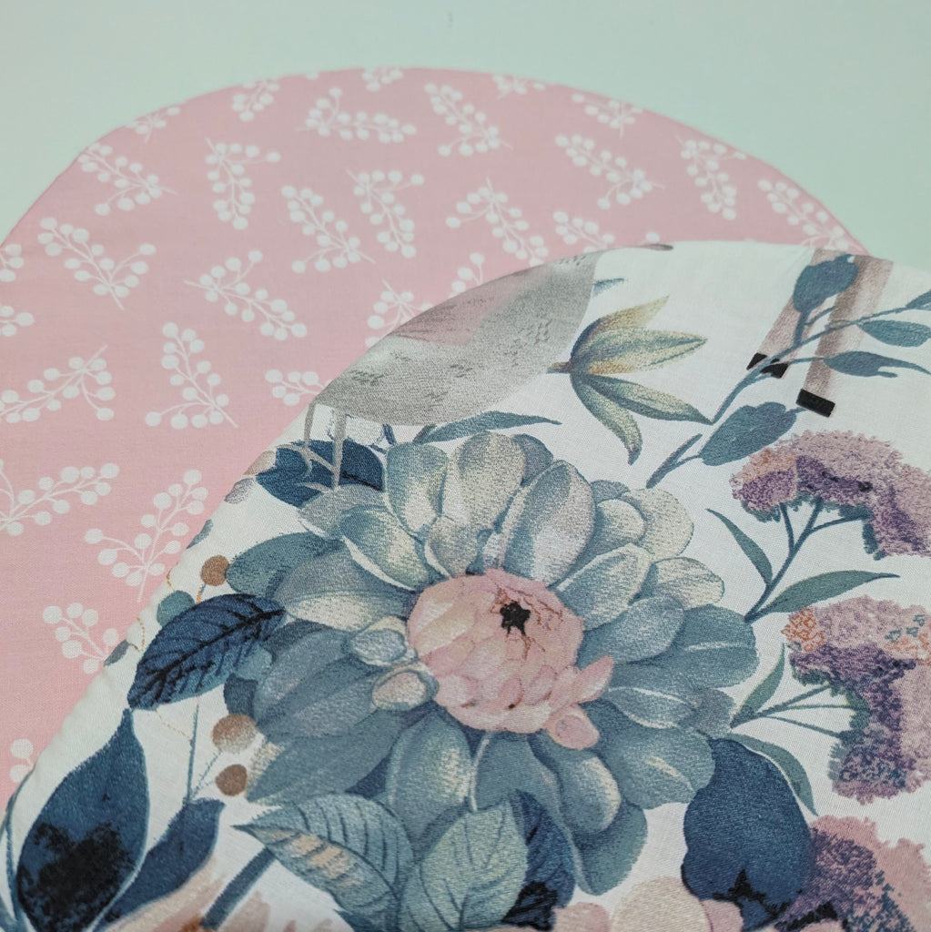 UPPABABY PRAM BASSINET LINER, FITS ALL UPPABABY BASSINETS. enchanted woodlands / pink floral