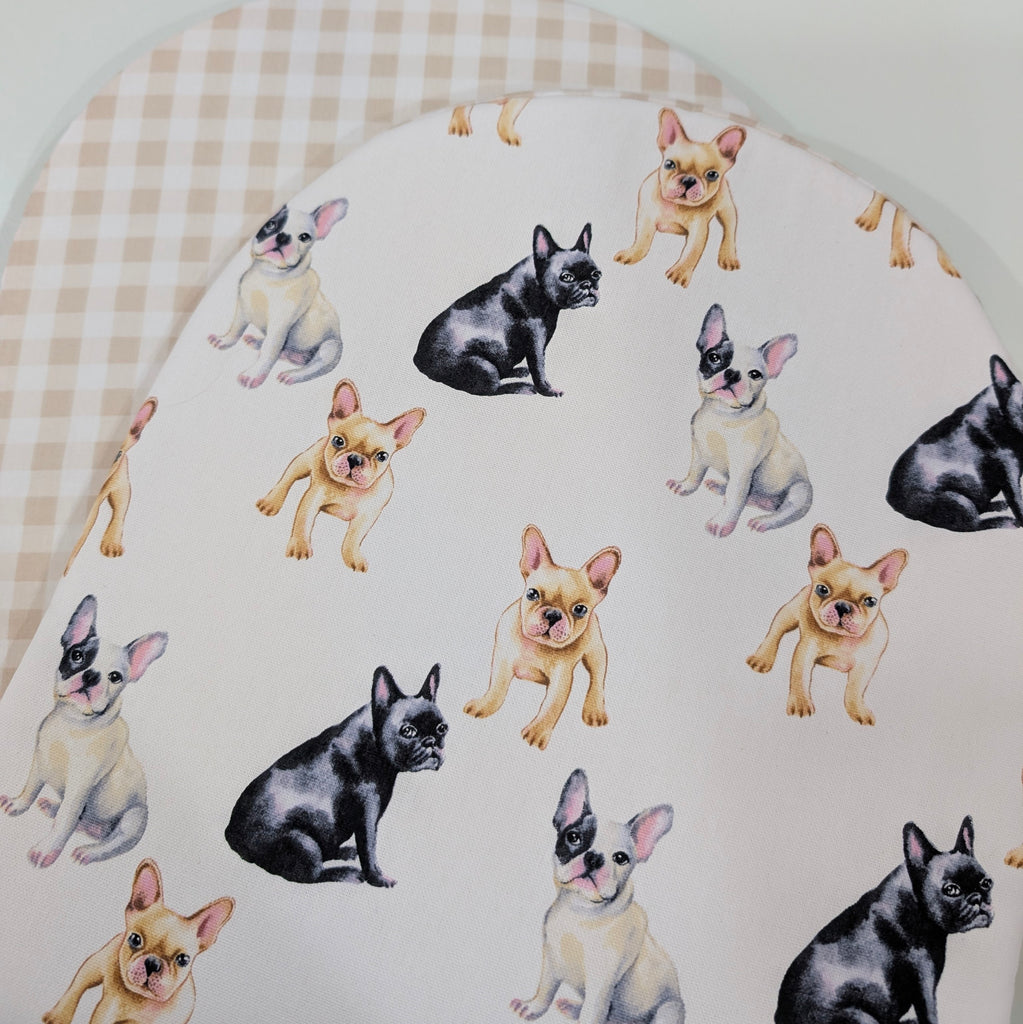 UPPABABY PRAM BASSINET LINER, FITS ALL UPPABABY BASSINETS. frenchie / soft beige cream gingham