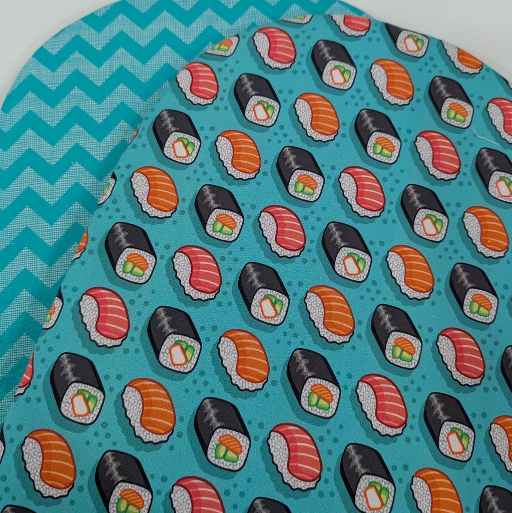 UPPABABY PRAM BASSINET LINER, FITS ALL UPPABABY BASSINETS. sushi / chevron