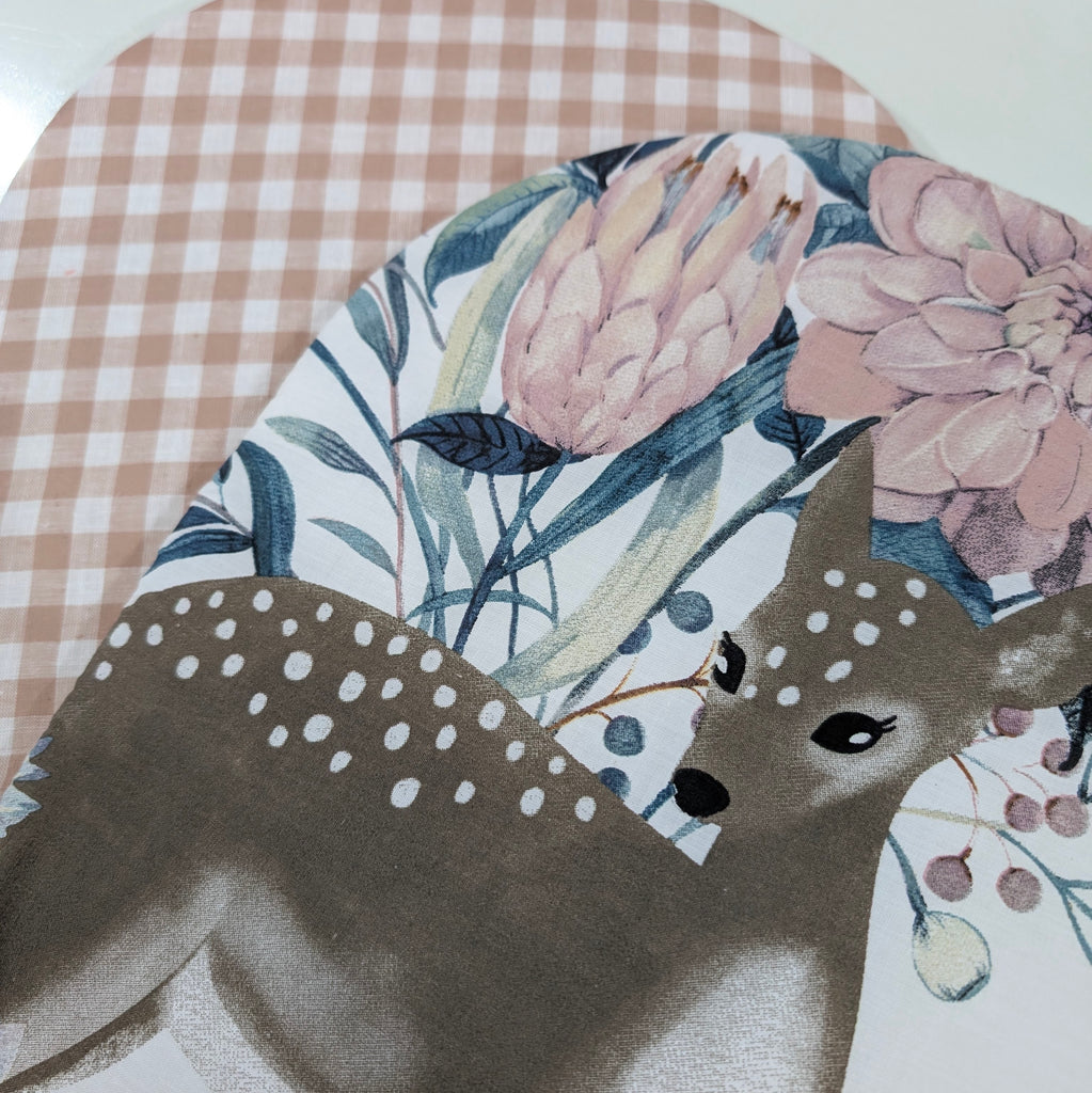 UPPABABY PRAM BASSINET LINER, FITS ALL UPPABABY BASSINETS. enchanted woodlands / dusty gingham