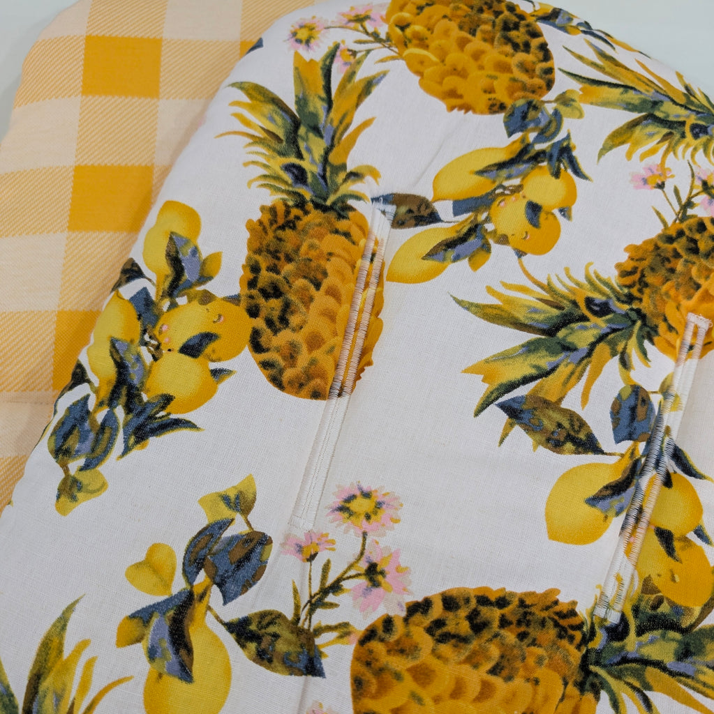 SOFTIES UPPABABY VISTA 3, 2 & 1 AND CRUZ 3 & 2 PRAM LINER MAIN SEAT pineapple / check