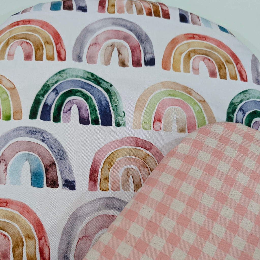 SOFTIES UPPABABY VISTA 3, 2 & 1 AND CRUZ 3 & 2 PRAM LINER MAIN SEAT rainbow / gingham