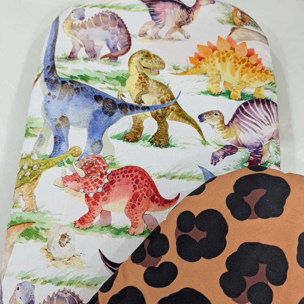 DOUBLE CLOUD UPPABABY VISTA 3, 2 & 1 AND CRUZ 3 & 2 PRAM LINER MAIN SEAT roar dinosaur / leopard