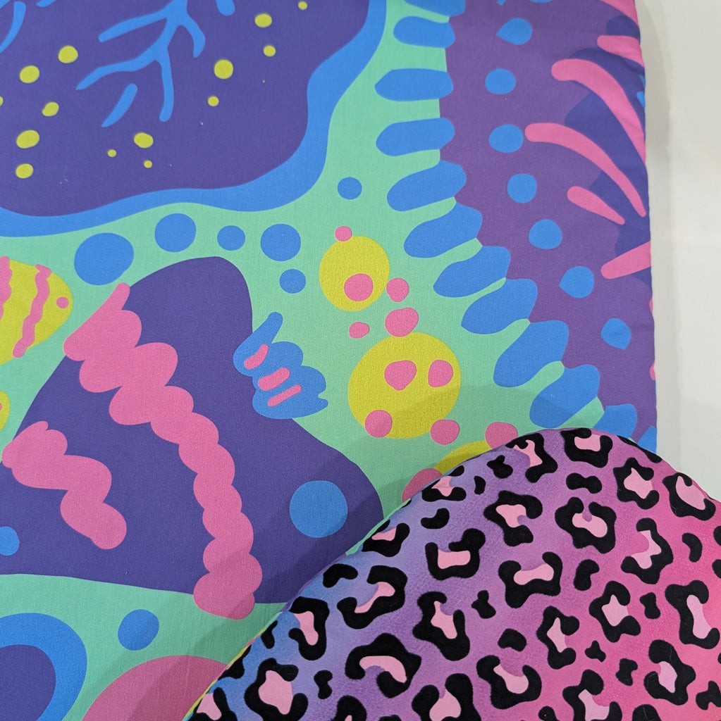 SOFTIES UPPABABY VISTA 3, 2 & 1 AND CRUZ 3 & 2 PRAM LINER MAIN SEAT bright fish / bright leopard