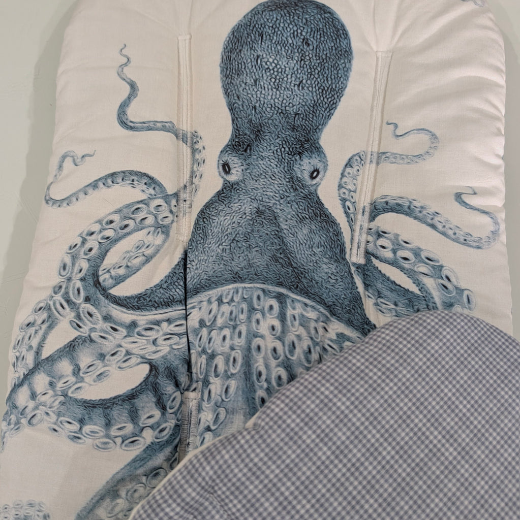 SOFTIES UPPABABY VISTA 3, 2 & 1 AND CRUZ 3 & 2 PRAM LINER MAIN SEAT dusty octopus / micro gingham