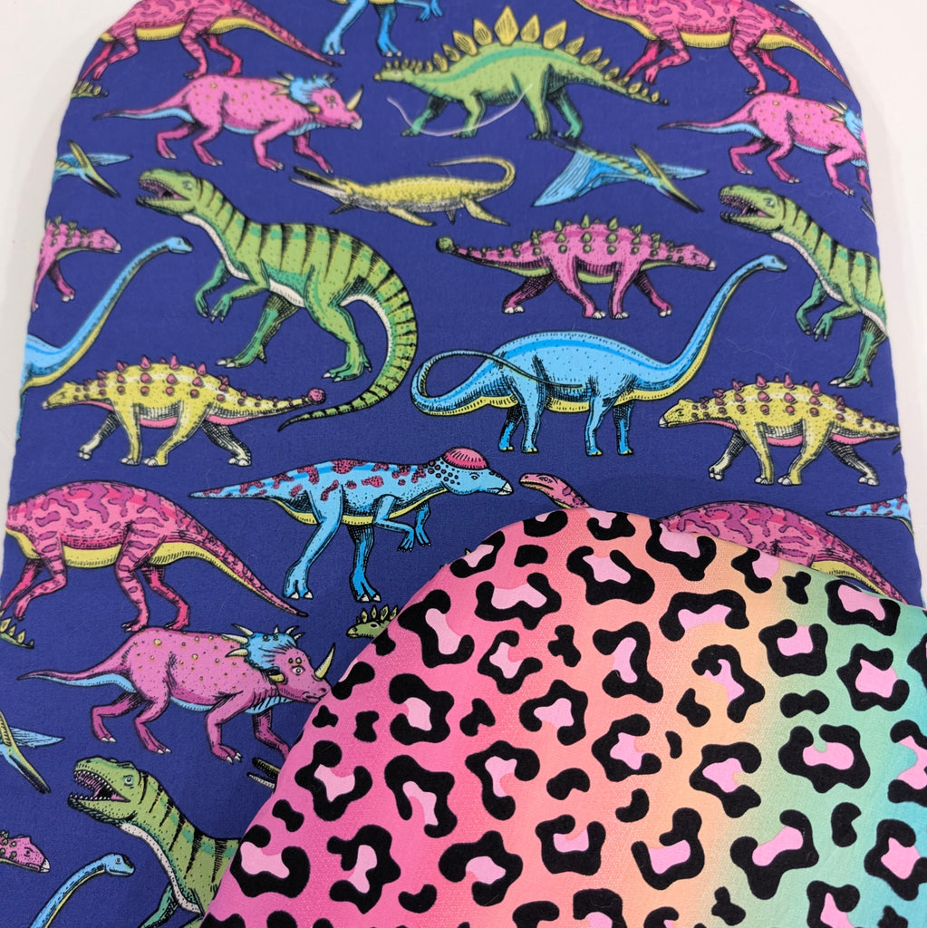 SOFTIES UPPABABY VISTA 3, 2 & 1 AND CRUZ 3 & 2 PRAM LINER MAIN SEAT bright dinosaur / bright leopard