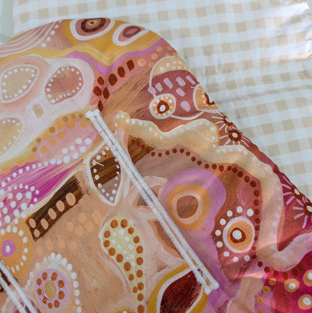 SOFTIES UPPABABY VISTA 3, 2 & 1 AND CRUZ 3 & 2 PRAM LINER MAIN SEAT pink indigenous