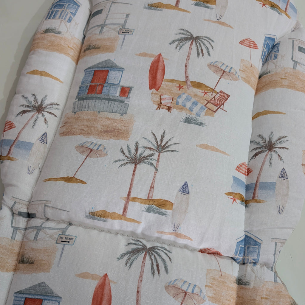 SOFTIES BUGABOO BUTTERFLY PRAM LINER beach holiday / beige gingham