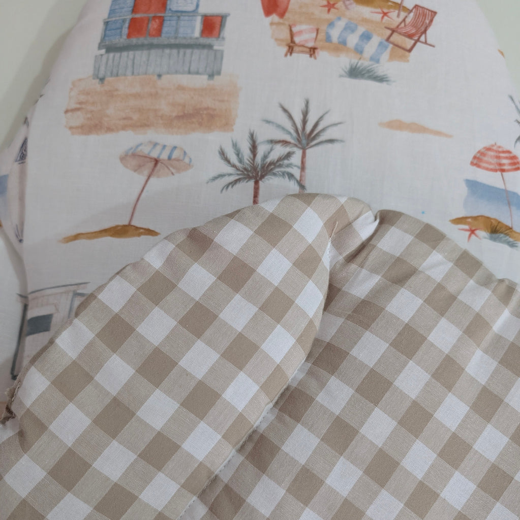 SOFTIES BUGABOO BUTTERFLY PRAM LINER beach holiday / beige gingham