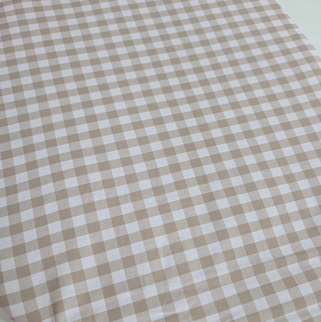 SOFTIES PRAM LINER UNIVERSAL FIT neutral flowers / beige gingham