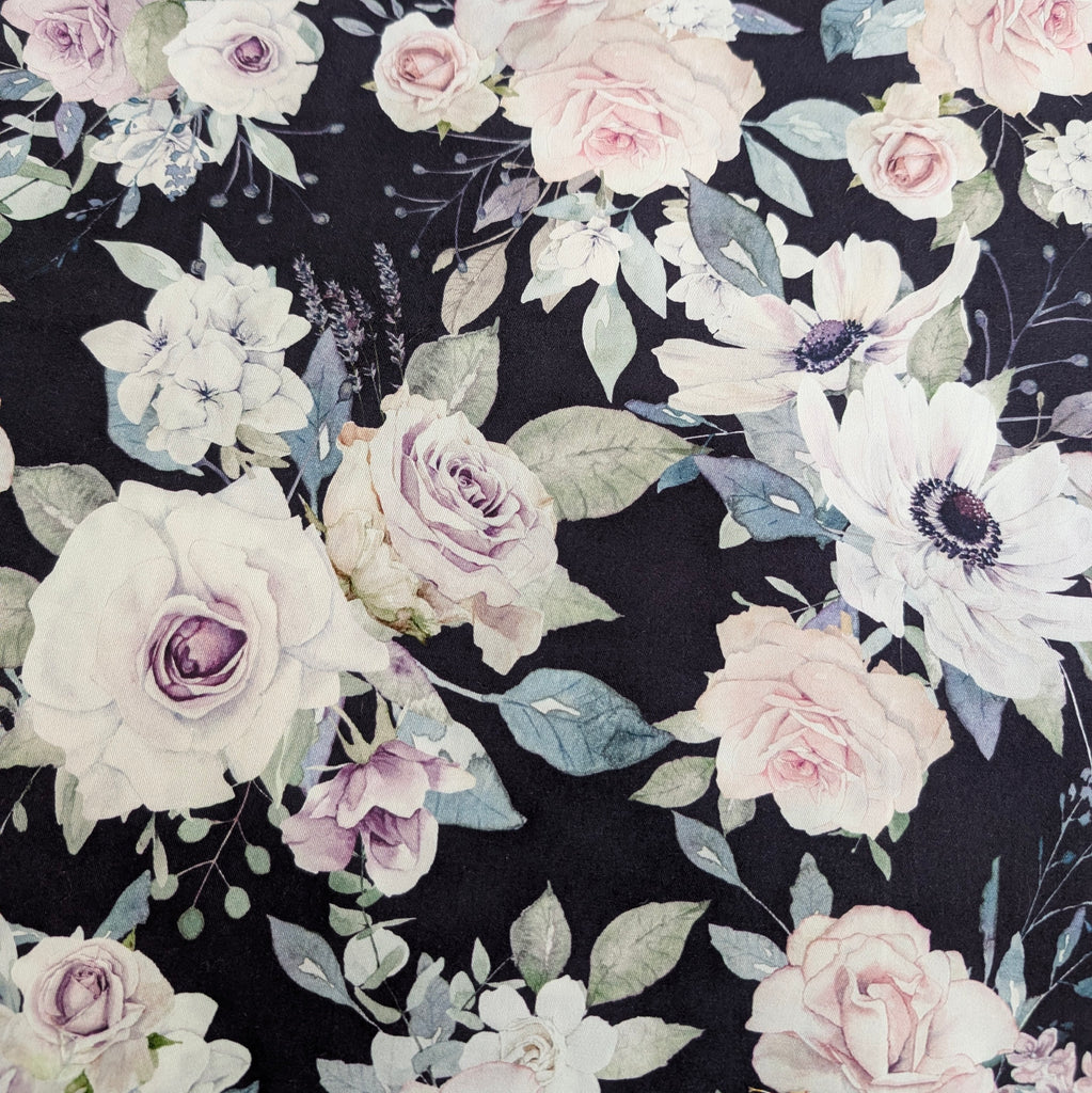 DELUXE UPPABABY VISTA 3, 2 & 1 AND CRUZ 3 & 2 PRAM LINER MAIN SEAT navy blooms