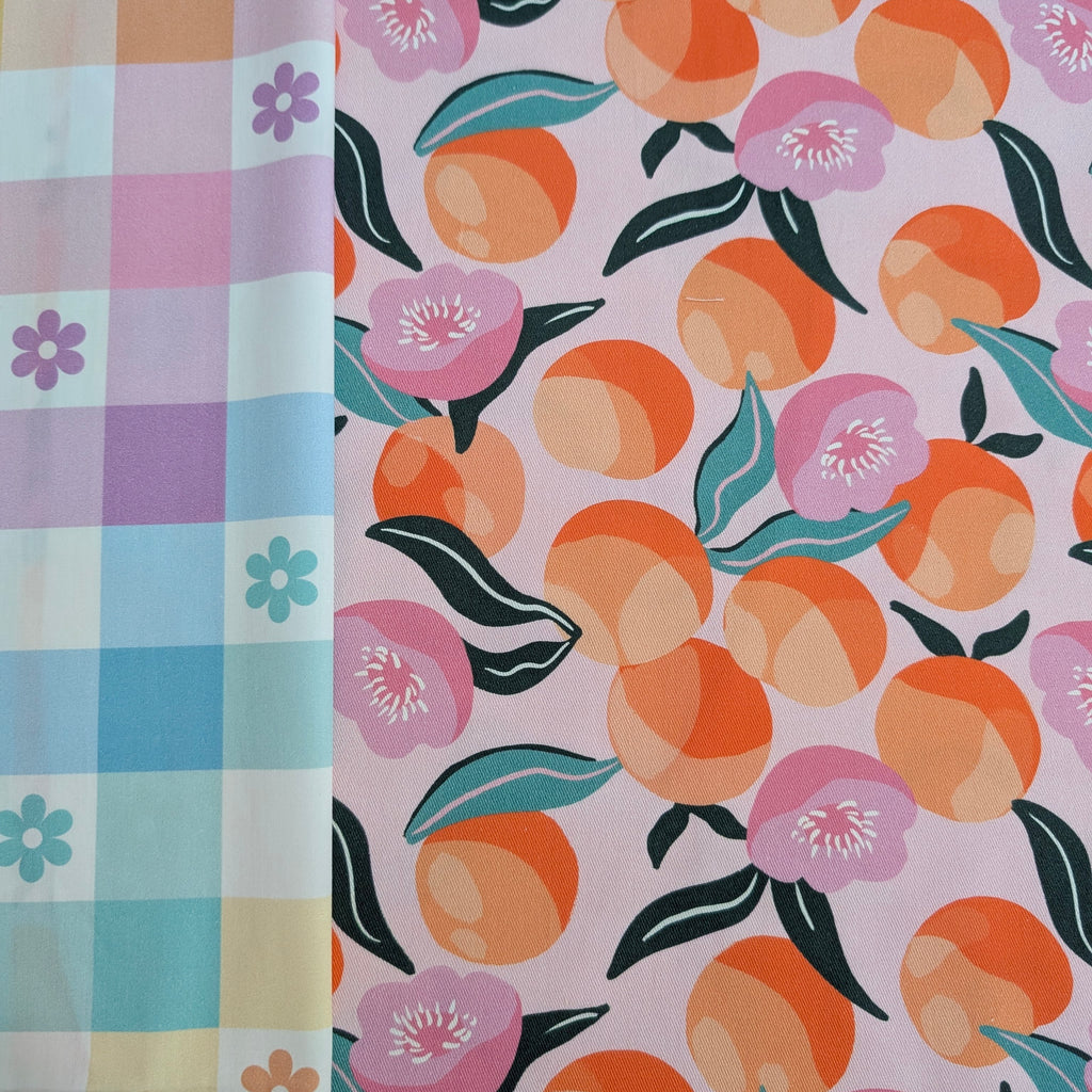 DELUXE UPPABABY VISTA 3, 2 & 1 AND CRUZ 3 & 2 PRAM LINER MAIN SEAT orchard / pastel floral gingham