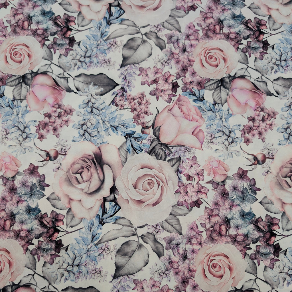 DELUXE UPPABABY VISTA 3, 2 & 1 AND CRUZ 3 & 2 PRAM LINER MAIN SEAT WITH SIDE WINGS plum floral