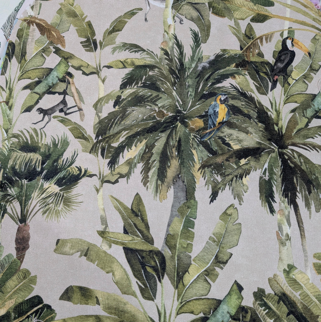 DELUXE UPPABABY VISTA 3, 2 & 1 AND CRUZ 3 & 2 PRAM LINER MAIN SEAT jungle palm