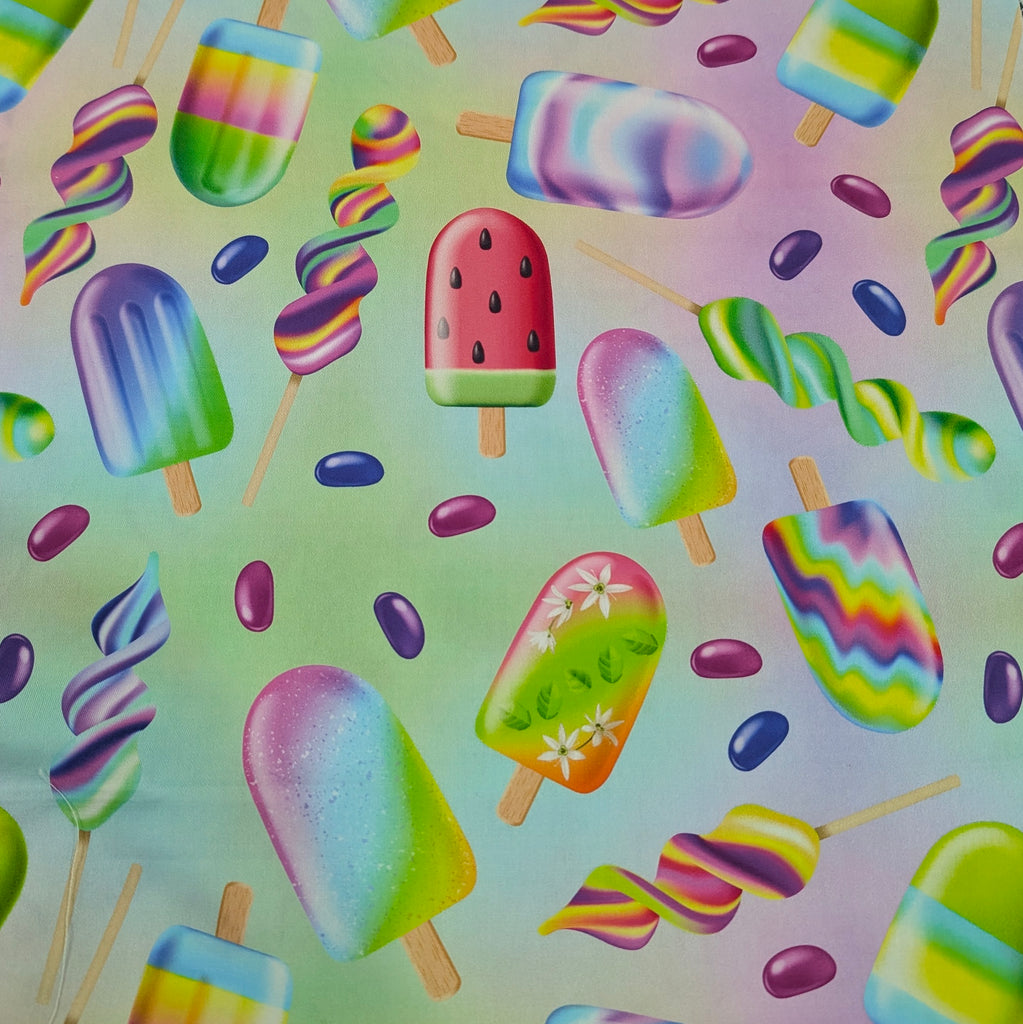 DELUXE UPPABABY VISTA 3, 2 & 1 AND CRUZ 3 & 2 PRAM LINER MAIN SEAT pastel icecream