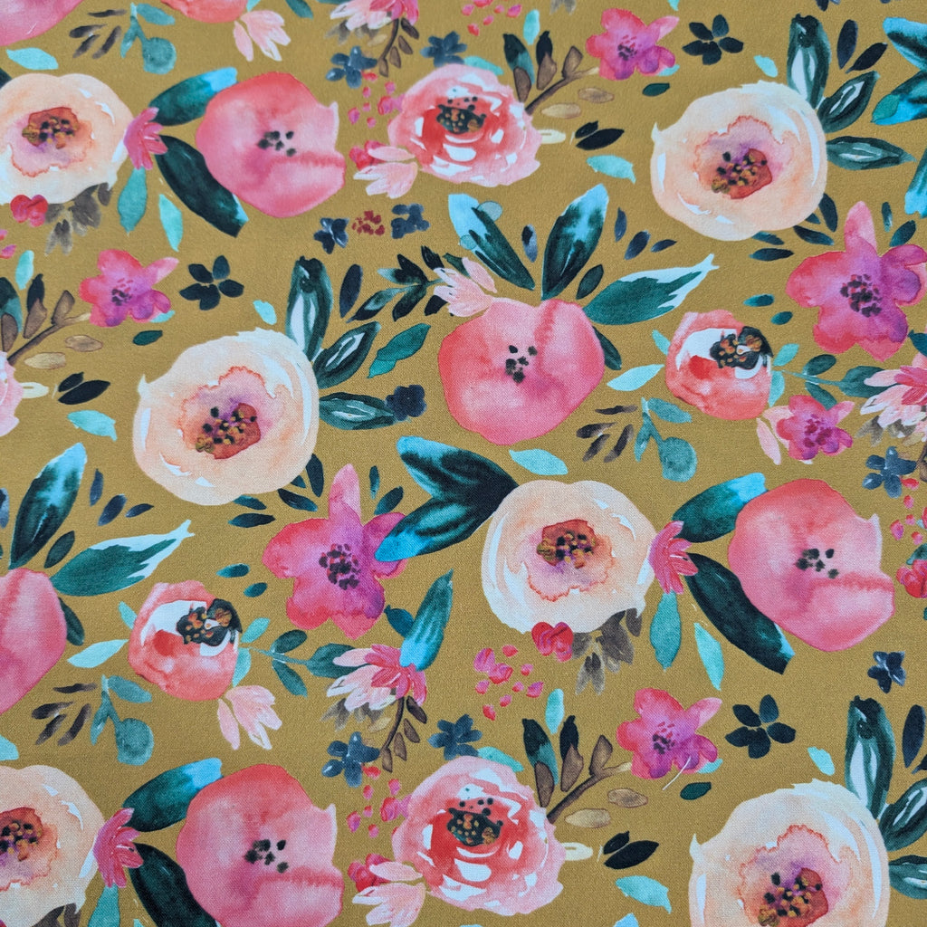 DELUXE UPPABABY VISTA 3, 2 & 1 AND CRUZ 3 & 2 PRAM LINER MAIN SEAT mustard floral