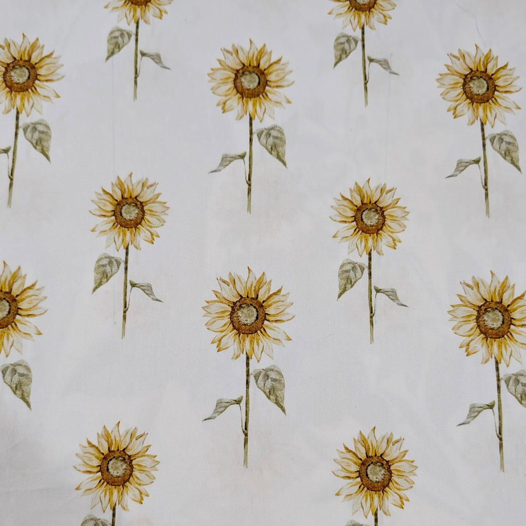 DELUXE UPPABABY VISTA 3, 2 & 1 AND CRUZ 3 & 2 PRAM LINER MAIN SEAT white sunflower