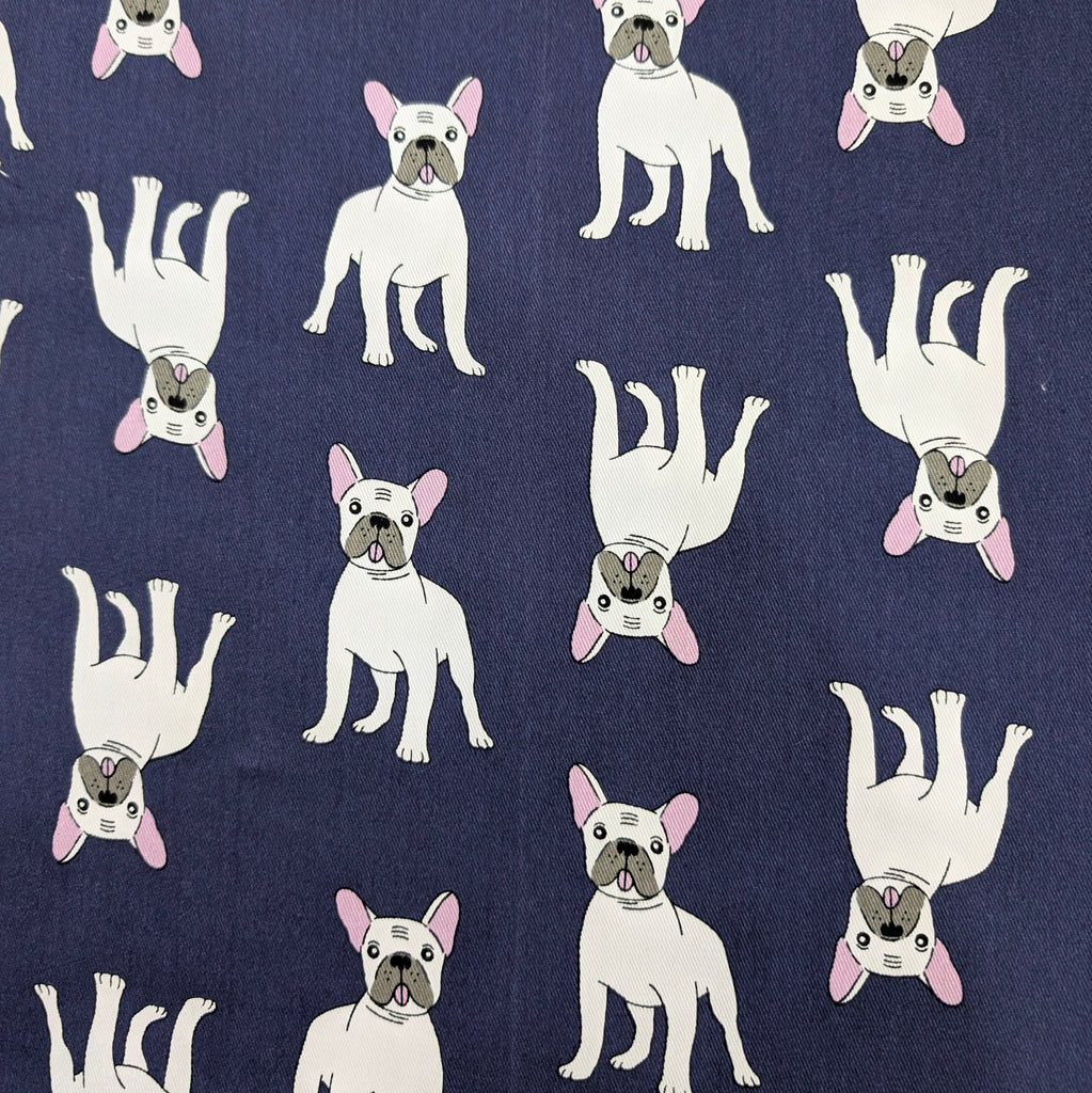 DELUXE UPPABABY VISTA 3, 2 & 1 AND CRUZ 3 & 2 PRAM LINER MAIN SEAT navy frenchie