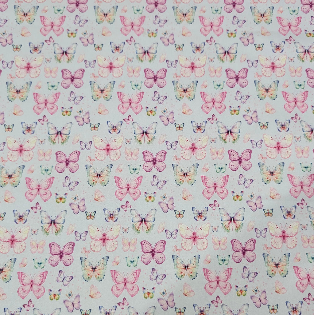 UPPABABY PRAM BASSINET LINER, FITS ALL UPPABABY BASSINETS. pastel butterfly