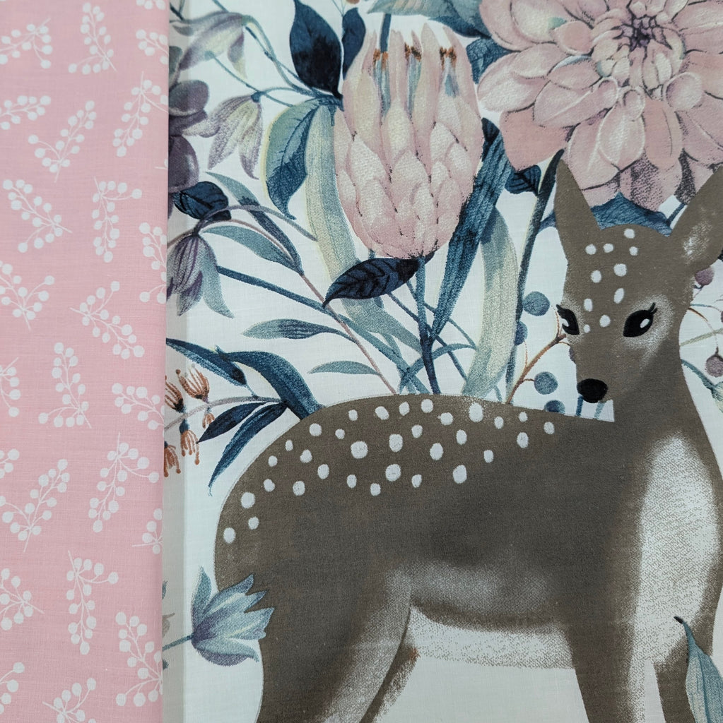 UPPABABY PRAM BASSINET LINER, FITS ALL UPPABABY BASSINETS. enchanted woodlands / pink floral