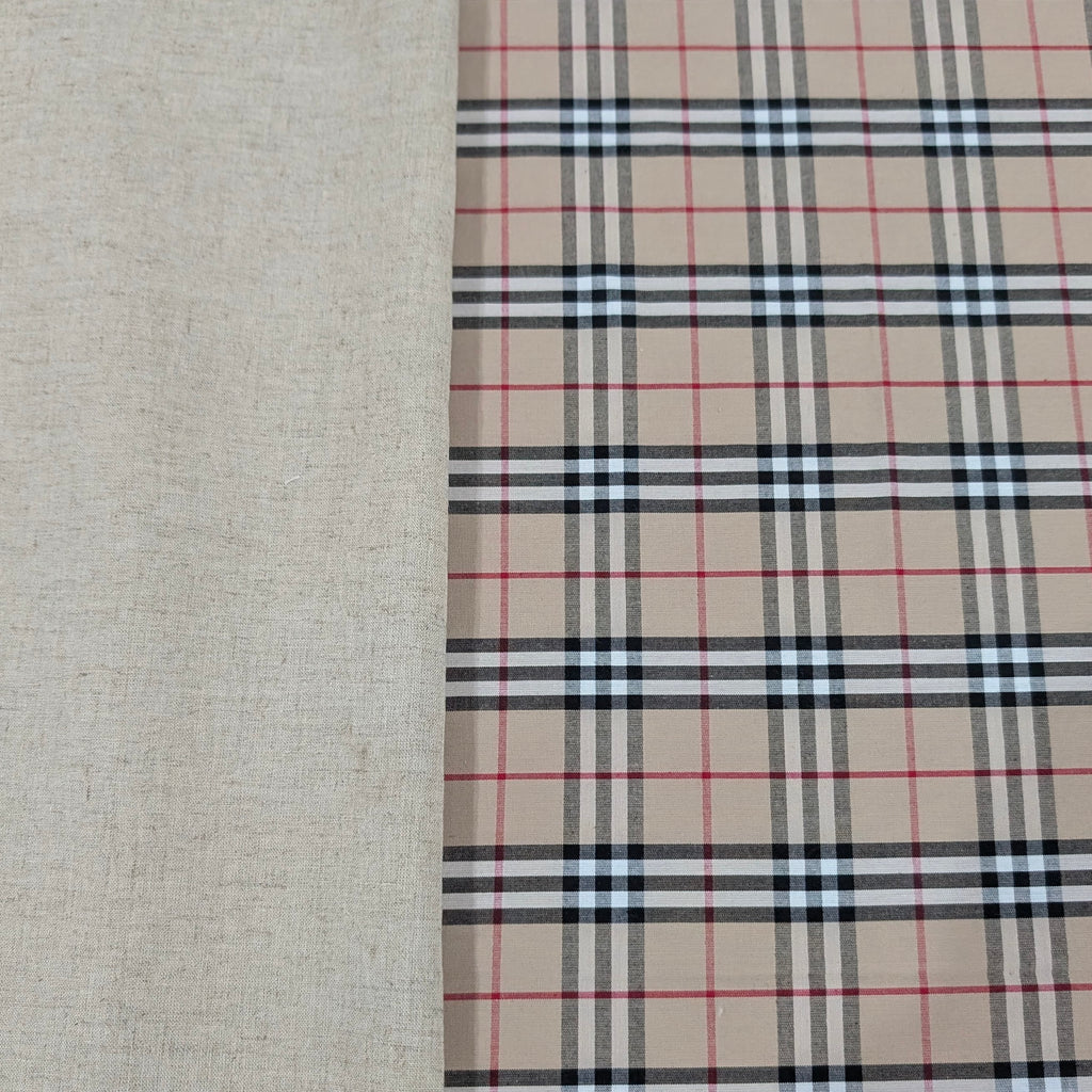 UPPABABY PRAM BASSINET LINER, FITS ALL UPPABABY BASSINETS. plaid / Sherpa fleece