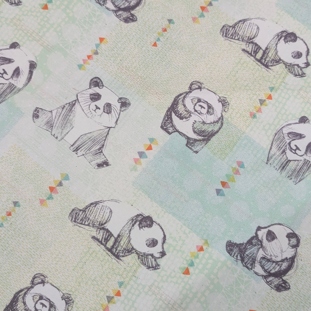 UPPABABY PRAM BASSINET LINER, FITS ALL UPPABABY BASSINETS. mint panda