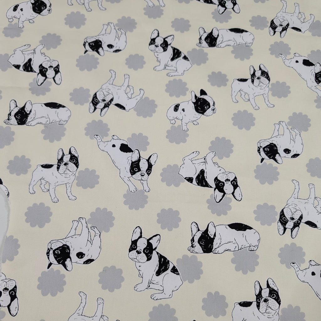 DELUXE UNIVERSAL FIT PRAM LINER cream frenchie