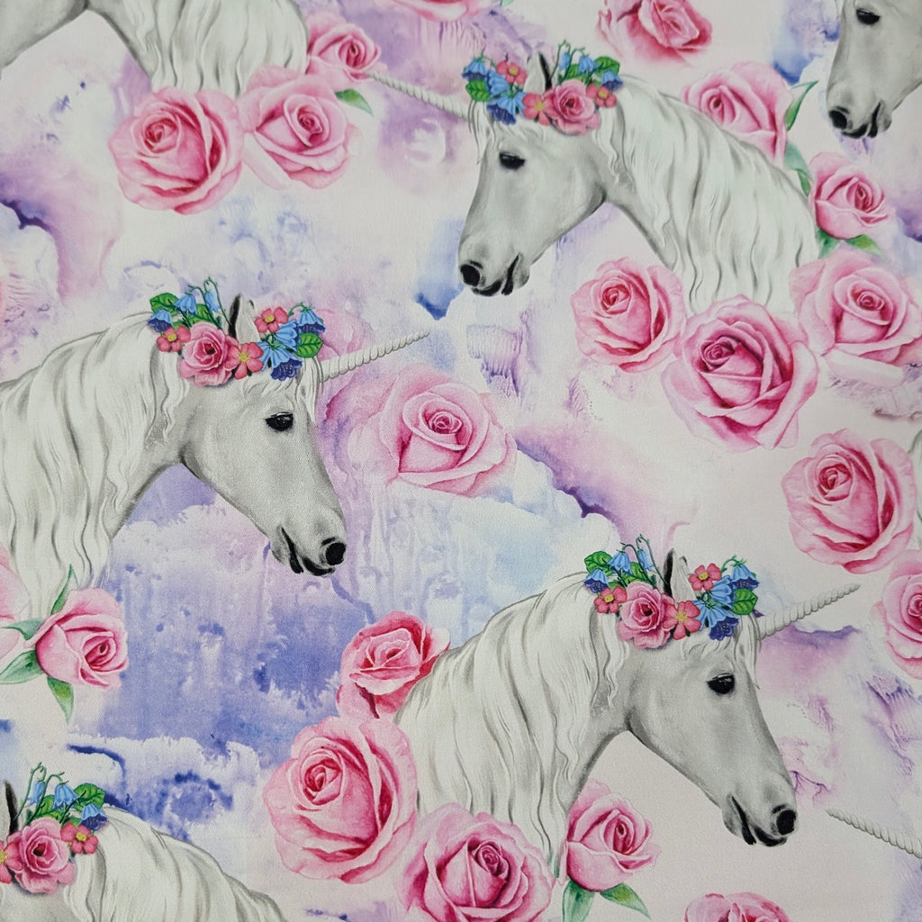 DELUXE UNIVERSAL FIT PRAM LINER floral unicorn