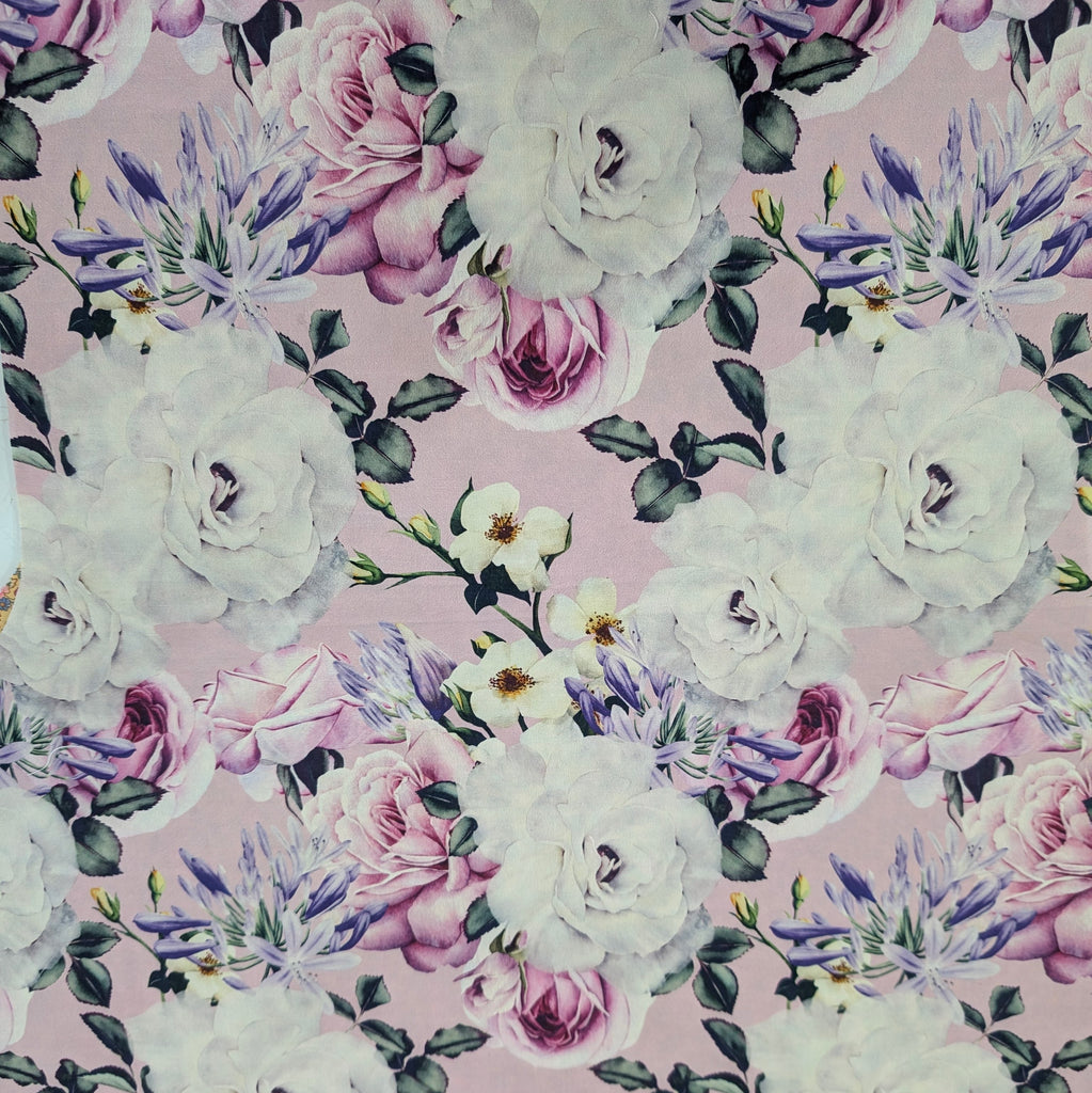 DELUXE UNIVERSAL FIT PRAM LINER lilac floral