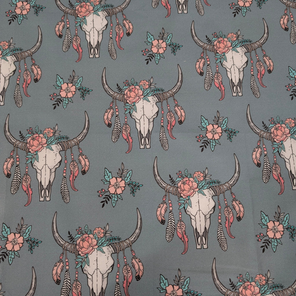 SOFTIES BUGABOO BUTTERFLY PRAM LINER dusty blue boho longhorn