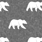 Pram Liner CUSTOM MADE Bear Grey Melange